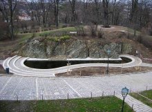 Nové skalní jezírko v parku na Špilberku