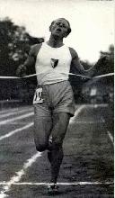 Jozef Koscsak (v cíli závodu na 5 km). Foto - archiv Moravské Slávie Brno.