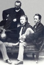 Josef Fanderlik (uprostřed) - na vídeňské univerzitě v letech 1850-53. Fotografii z rodinného archivu poskytl pan Ivan Fanderlik.