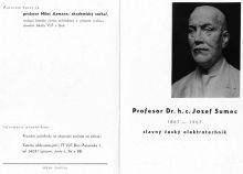 Slavnostní odhalení busty prof. Dr. h. c. Josefa Sumce