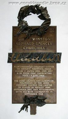 pamětní deska: pobyt W. Churchilla