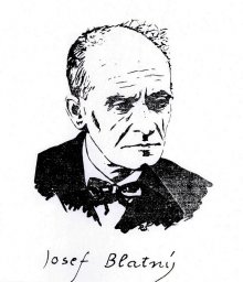 Josef Blatný (perokresba). Snímek poskytl pan Pavel Blatný (syn), děkujeme.