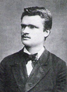 Václav Čapek po ukončení studií v roce 1882. Zdroj: Jan Knies (26.11.1860–5.3.1937) - venkovský učitel, známý badatel pleistocénní archeologie, "Peyrony moravské Dordogne" , Pravěk - Postavy moravské archeologie, nová řada, sv. 4,...
