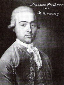 Jan Nepomuk Mitrovský. Jan Nepomuk Mittrovský – svobodný zednář a vědec, Jiří Kroupa, in: Duchem, ne mečem, Praha 2003, s. 169.