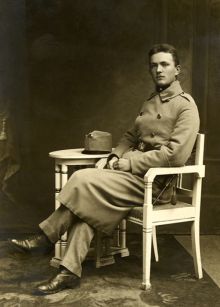 František Loubal v době první světové války. Fotografii poskytla paní Anna Černochová, děkujeme.