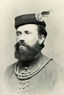 František Brzobohatý, jednatel brněnského Sokola v roce 1871. Zdroj: Vladimír Zapletal, Dějiny Sokola Brno I. 1862–1887, Brno 1948, s. 108.