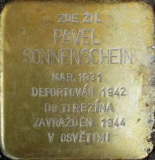 jiná realizace: uctění památky oběti okupace - P. Sonnenschein