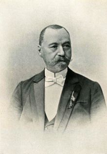 Franz Alexander Suchanek von Hassenau. Zdroj: Der Brünner Eislauf-Verein 1868-1898. Ein Rückblick auf die Entstehung und Entwicklung des Vereines anlässlich der Feier seines dreissigjährig, Brünn 1898, nestr. (Snímek pro encyklopedii poskytl pan...
