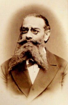 Leopold Herzfelder. Zdroj: AMB, fond U 5 - Sbírka fotografíi, sign. XXV/65 (album Handels- und Gewerbekammer Brünn 1872–1882, strana 15).