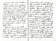 Ukázka rukopisu Josefa Konšela.