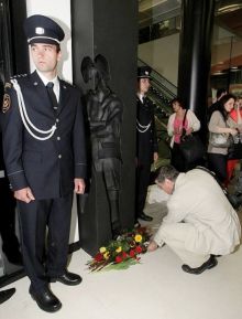 Odhalení památníku brněnským hasičům