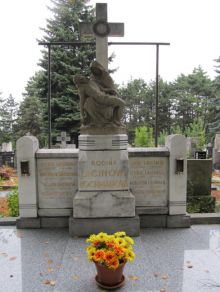 Místo posledního odpočinku Cyrila Metoděje Laciny, Židenický hřbitov v Balbínově ulici. Fotografii pořízenou v dubnu 2013 pro naši encyklopedii poskytl pan Pavel Vlach, děkujeme.