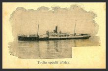 Loď Tirolia, v níž poutníci cestovali z Terstu do Jeruzalému. Foto z knihy: Emil Procházka, Do Svaté země, vydání 1911.