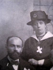 Josef Foukal s manželkou Terezií. Snímek pro naši encyklopedii poskytla paní Lenka Hanslíková, děkujeme.