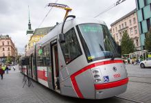 Křest tramvaje se jménem Bohuslava Fuchse