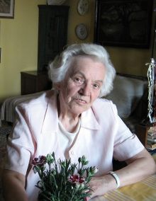 Miroslava Nováková-Skalická. Fotografii pro naši encyklopedii poskytla paní Blanka Staňková, dcera. Děkujeme.