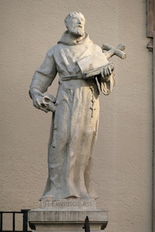 sochařská realizace: socha sv. Františka z Assisi