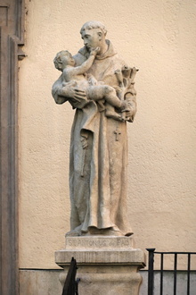 sochařská realizace: socha sv. Antonína Paduánského 