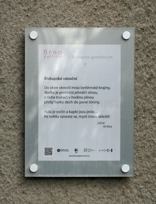 pamětní tabulka: Brno poetické - V. Slíva